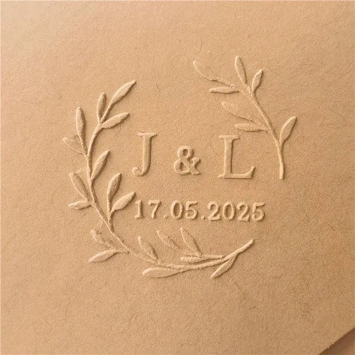 Custom Initials Embosser stamp,Book Embosser Personalized Wedding Embossing Stamp, Address Stamp, Form the Library Embosser Trendzz Store