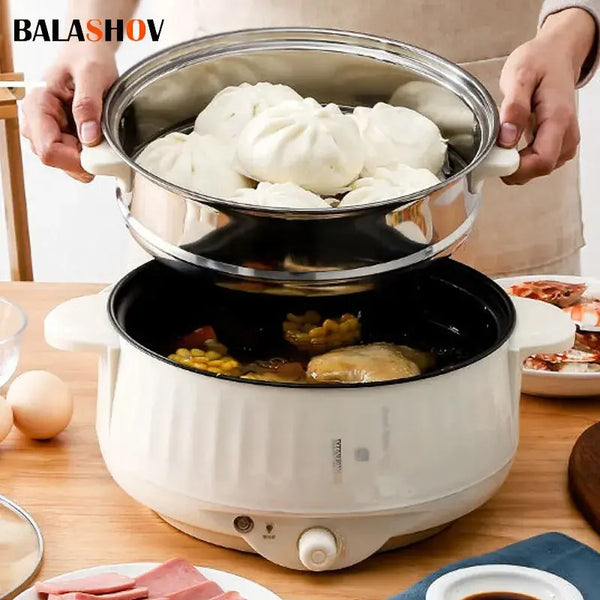 220V Multi Cookers Single/Double Layer Electric Pot 1-2 People Household Non-stick Pan Hot Pot Rice Cooker Cooking Appliances Trendzz Store