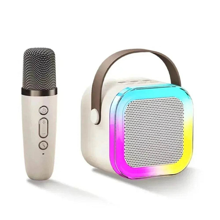 K12 Karaoke Machine Portable Bluetooth 5.3 PA Speaker System with 1-2 Wireless Microphones Home Family Singing Children's Gifts - My Store